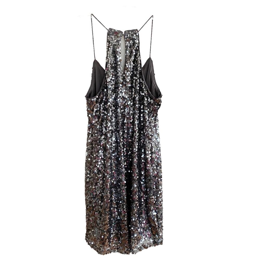 Express Grey Sequin Cami Mini Dress Small NWOT - Picture 5 of 7